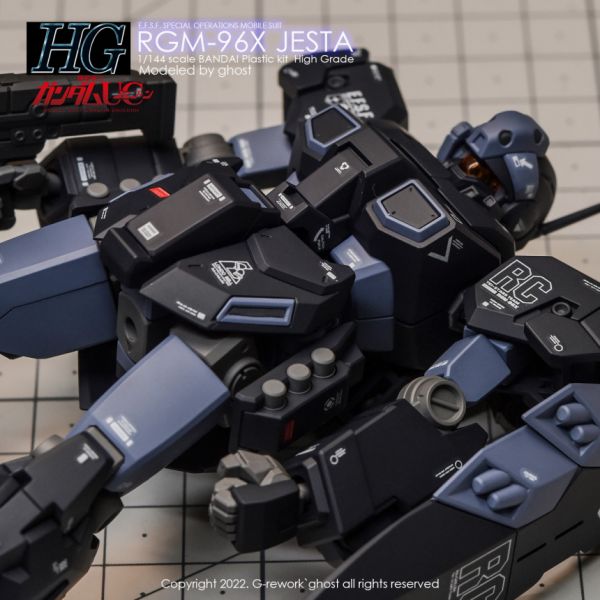 炎水貼 HG 1/144 RGM-96X 傑斯塔 加農型 螢光 專用水貼 CGHG38 炎水貼 HG 1/144 RGM-96X 傑斯塔 加農型 螢光 專用水貼 CGHG38