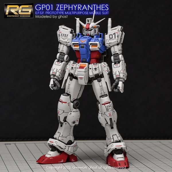 炎水貼 RG GP01 鋼彈 模型 螢光 專用水貼 CGRG27 炎水貼 RG GP01 鋼彈 模型 螢光 專用水貼 CGRG27