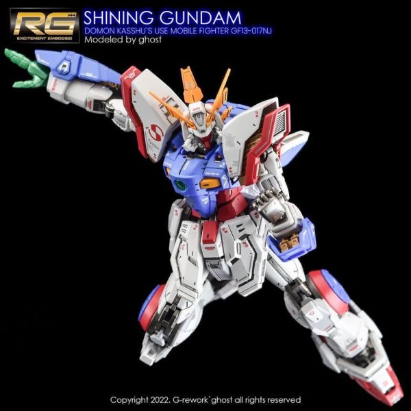 炎水貼 RG GHOST版 閃光鋼彈 鋼彈武鬥傳G 專用水貼 炎水貼 RG GHOST版 閃光鋼彈 鋼彈武鬥傳G 專用水貼