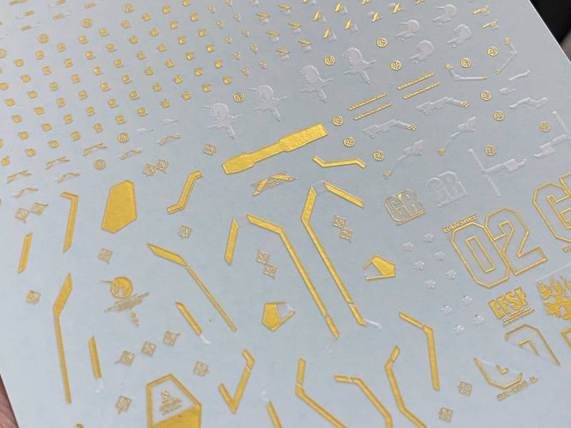 雪焰水貼-RG 1/144 報喪女妖（燙金）專用水貼 雪焰水貼-RG 1/144 報喪女妖（燙金）專用水貼
