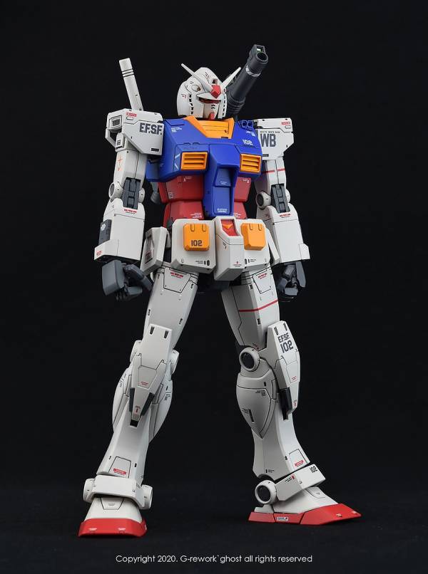 炎水貼 GHOST版 MG RX-78 鋼彈 GTO 版 螢光 專用水貼 CGMG15 炎水貼.模型水貼.鋼彈水貼.鋼彈模型水貼