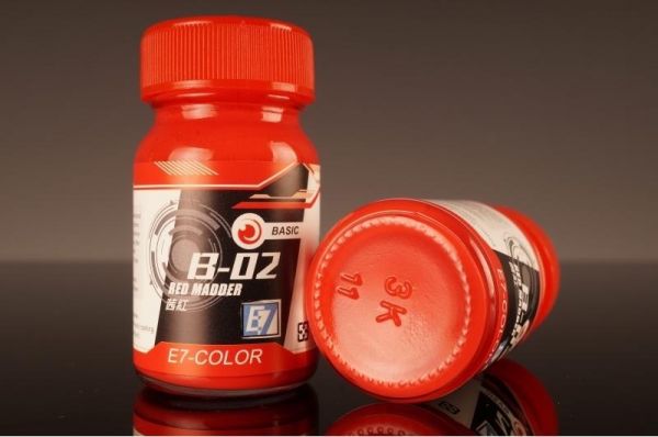 E7-B-02 茜紅 E7.模型專用漆.硝基漆