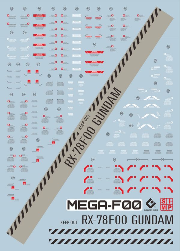 EVO水貼 1/48 RX78F00  橫濱 RX-78 鋼彈 專用水貼 EMEGAF00 EVO水貼 1/48 RX78F00  橫濱 RX-78 鋼彈 專用水貼 EMEGAF00