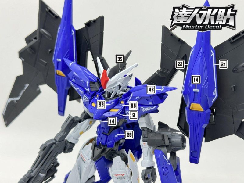 達人水貼 萬代 HG 1/144 幻象鋼彈 鋼彈W 專用水貼 鋼普拉 DLH147 達人水貼 萬代 HG 1/144 幻象鋼彈 鋼彈W 專用水貼 鋼普拉 DLH147