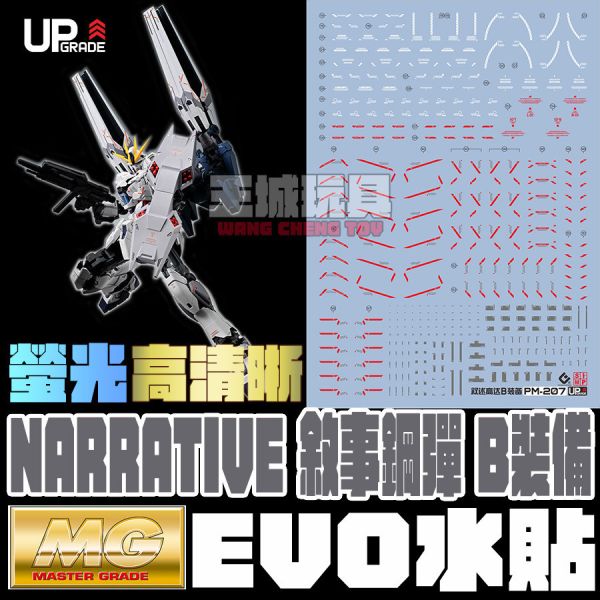 EVO水貼 MG 1/100 NT鋼彈 敘事鋼彈 故事鋼彈 B裝備 Ver.Ka EPM207 EVO水貼 MG 1/100 NT鋼彈 敘事鋼彈 故事鋼彈 B裝備 Ver.Ka EPM207