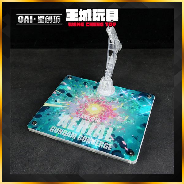MGSD 風靈鋼彈 水星的魔女 壓克力支架地台 模型透明展示台 MGSD風靈 水星的魔女 壓克力支架地台 模型透明展示台