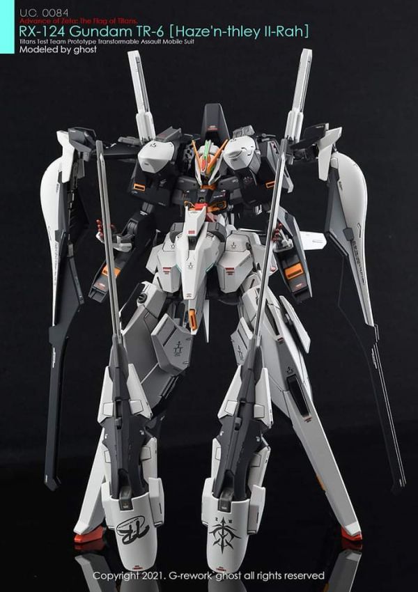 炎水貼 GHOST版 HGUC RX-124 鋼彈 TR-6 海瑟斯雷Ⅱ拉 熒光 專用水貼 CG-HG16 炎水貼 GHOST版 HGUC RX-124 鋼彈 TR-6 海瑟斯雷Ⅱ拉 熒光 專用水貼