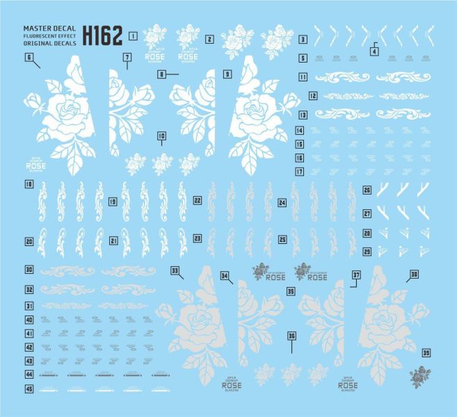 達人水貼 HG 1/144 ROSE 玫瑰鋼彈 鋼彈G 鋼彈 水貼 專用水貼 DLH162 達人水貼 HG 1/144 ROSE 玫瑰鋼彈 鋼彈G 鋼彈 水貼 專用水貼 DLH162