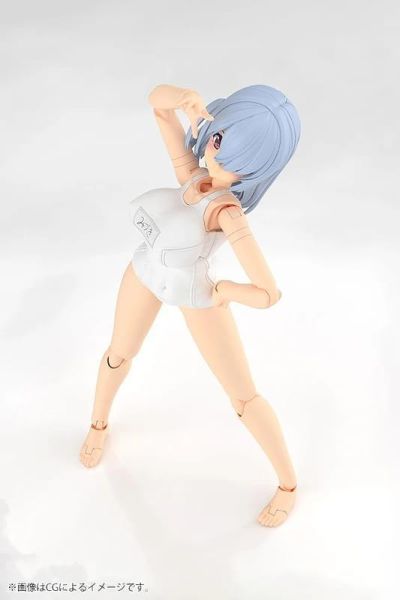 12月預購 壽屋 Frame Arms Girl 機甲少女 Mizuki 學校泳裝 Ver. 白色 組裝模型 壽屋 Frame Arms Girl 機甲少女 Mizuki 學校泳裝 Ver. 白色 組裝模型
