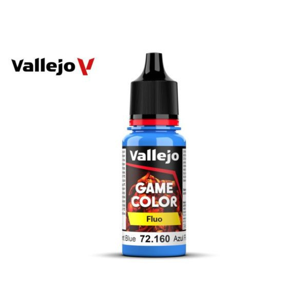 Acrylicos Vallejo AV水漆 遊戲色彩 Game Color 72160 螢光藍色 Fluorescent Blue Acrylicos Vallejo AV水漆 遊戲色彩 Game Color 72160 螢光藍色 Fluorescent Blue