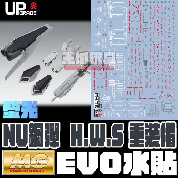 EVO水貼  MG NU鋼彈 H.W.S 重裝備 專用水貼 EPM076 EVO水貼  MG NU鋼彈 H.W.S 重裝備 專用水貼 EPM076