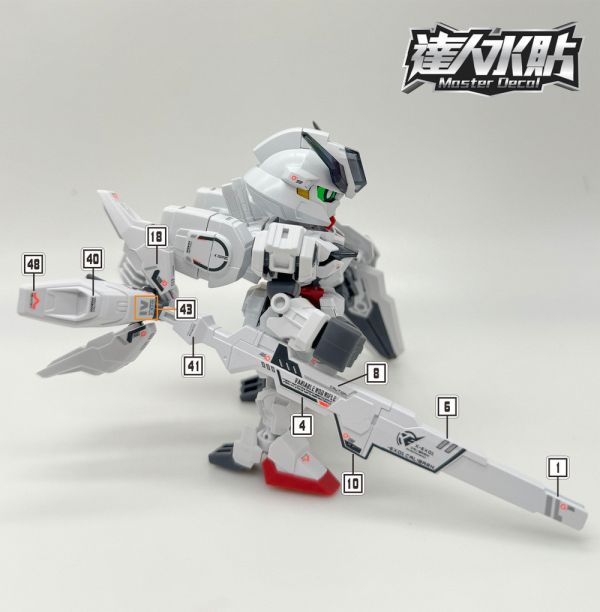 達人水貼 SDCS 異靈鋼彈 水星的魔女 專用水貼 DLSD001 達人水貼 SDCS 異靈鋼彈 水星的魔女 專用水貼 DLSD001