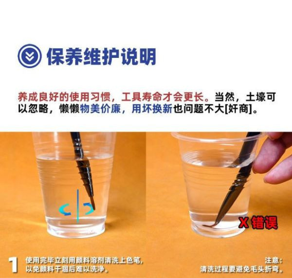 懶懶同學 模型上色筆 4#斜面筆 懶懶同學 模型上色筆