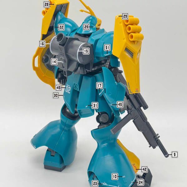 達人水貼 BANDAI HG 1/144 亞克托 德卡 裘尼專用機 專用水貼 DLH152 達人水貼 BANDAI HG 1/144 亞克托 德卡 裘尼專用機 專用水貼 DLH152