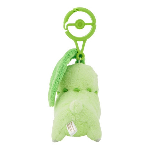 日本寶可夢中心限定 Pokémon 帶登山扣娃娃吊飾系列 菊草葉 日本寶可夢中心限定 Pokémon 帶登山扣娃娃吊飾系列 菊草葉