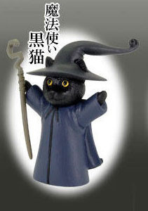 TOMY多美 異世界貓咪擺件扭蛋 魔法黑貓 TOMY多美 異世界貓咪擺件扭蛋 魔法黑貓