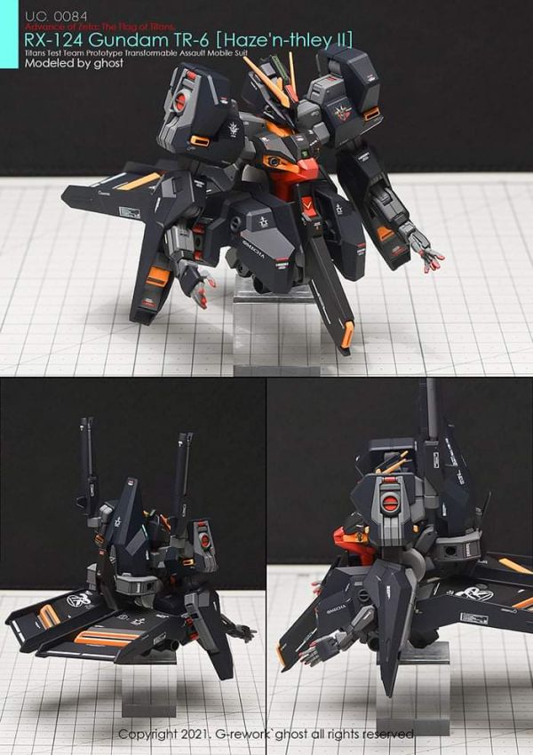 炎水貼 GHOST版 HGUC RX-124 鋼彈 TR-6 海瑟斯雷Ⅱ專用水貼 CG-HG15 炎水貼 GHOST版 HGUC RX-124 鋼彈 TR-6 海瑟斯雷Ⅱ專用水貼
