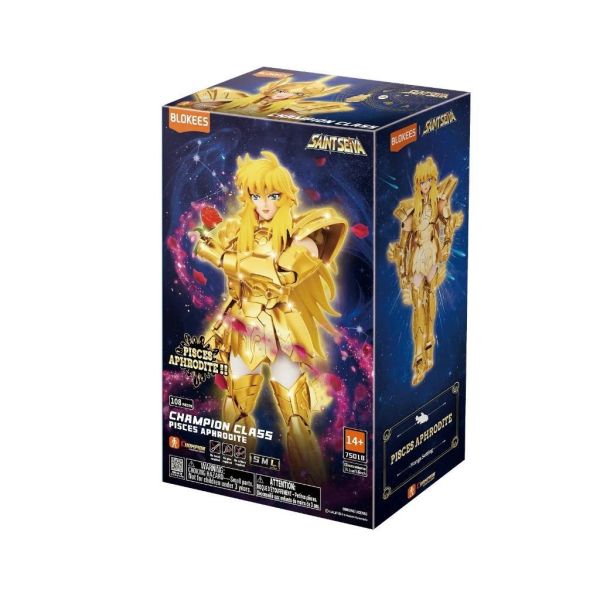 BLOKEES 布魯可 聖鬥士星矢 超越版 雙魚座 阿布羅狄（漫畫配色） 組裝模型 TAKARATOMY Toyrise 魔動王 無敵火王 可動完成品