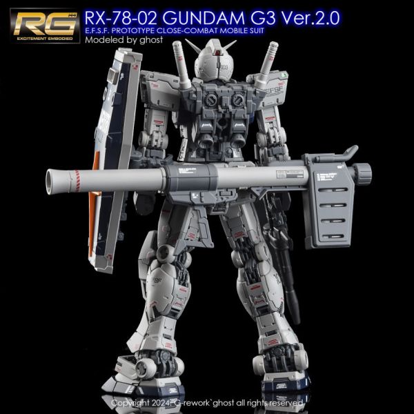 炎水貼 GHOST RG 1/144 RX-78-2 Gundam 鋼彈 VER 2.0 G3 水貼 炎水貼 GHOST RG 1/144 RX-78-2 Gundam 鋼彈 VER 2.0 G3 水貼