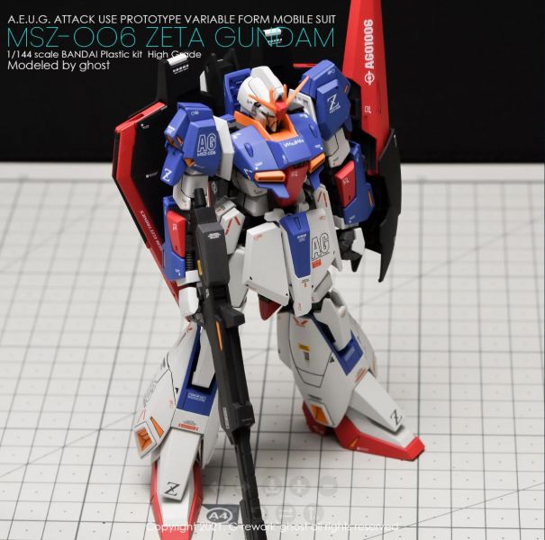 炎水貼 CHOST版 HG 1/144 Z鋼彈  專用水貼 CGHG20 炎水貼 CHOST版 HG 1/144 Z鋼彈  專用水貼 CGHG20