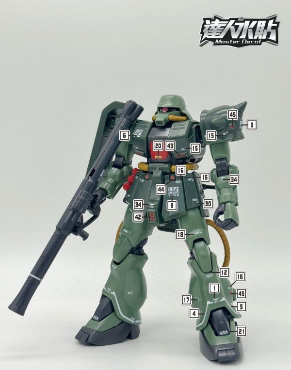 達人水貼 HGUC 1/144 薩克II改 B型 專用水貼 #DLH172 達人水貼 HGUC 1/144 薩克II改 B型 專用水貼 #DLH172