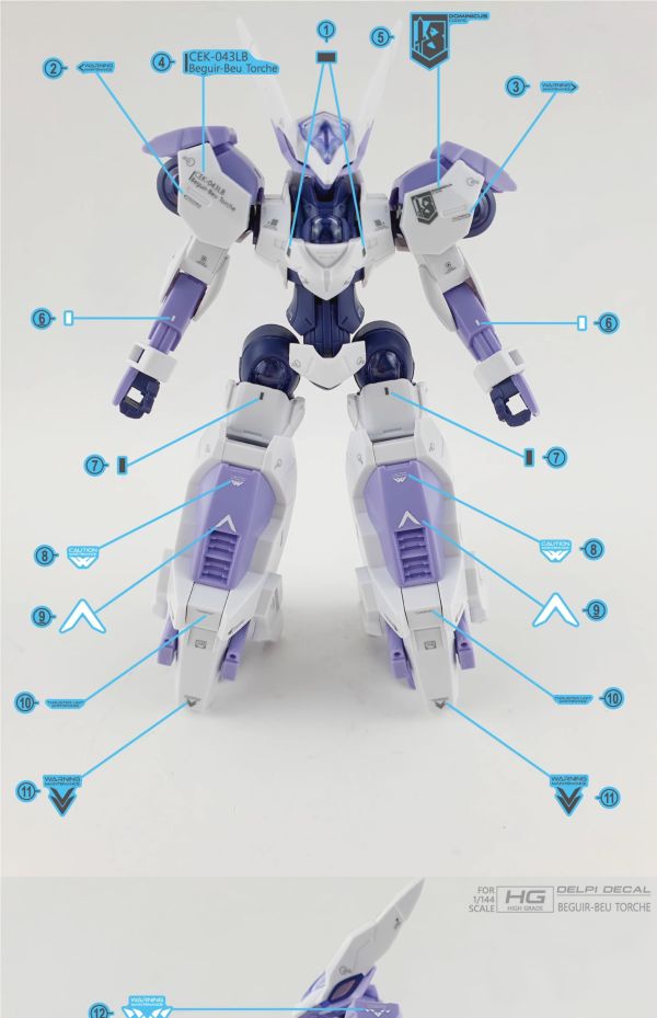 炎水貼 萬代 HG 1/144 異端審判者 火炬 水星的魔女 專用水貼 CGHG102 炎水貼 萬代 HG 1/144 異端審判者 火炬 水星的魔女 專用水貼 CGHG102