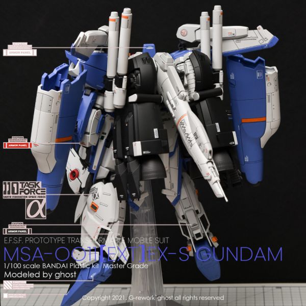 炎水貼 CHOST版 MG 1/100 EX-S 鋼彈 專用水貼 CGMG37 炎水貼 CHOST版 HG 1/144 梅薩 指揮官型 專用水貼 CGHG21