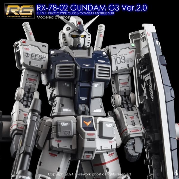 炎水貼 GHOST RG 1/144 RX-78-2 Gundam 鋼彈 VER 2.0 G3 水貼 炎水貼 GHOST RG 1/144 RX-78-2 Gundam 鋼彈 VER 2.0 G3 水貼
