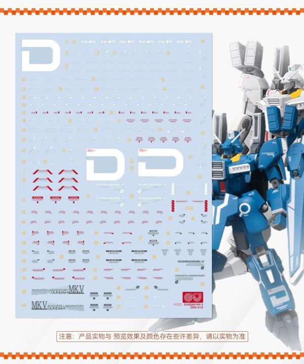 GUGU水貼 萬代 MG 1/100 MG MKV 專用水貼 GU-MP145 GUGU水貼 萬代 MG 1/100 MG MKV 專用水貼 GU-MP145