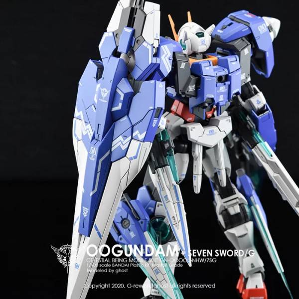  炎水貼 GHOST版 MG 00R seven sword 00 七劍 專用水貼 螢光 CGMG18 EVO水貼.鋼彈水貼.螢光水貼