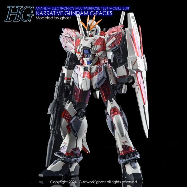 炎水貼 GHOST版 HG 1/144 敘事鋼彈 C裝備 高清 螢光 水貼 CGHG76 炎水貼 GHOST版 HG 1/144 敘事鋼彈 C裝備 高清 螢光 水貼 CGHG76