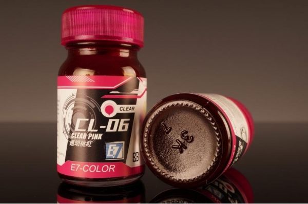 E7-CL-06 透明桃紅 E7.模型專用漆.硝基漆