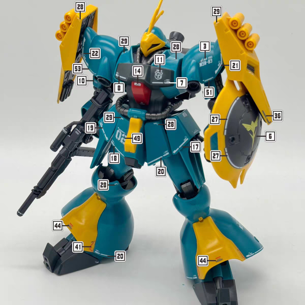 達人水貼 BANDAI HG 1/144 亞克托 德卡 裘尼專用機 專用水貼 DLH152 達人水貼 BANDAI HG 1/144 亞克托 德卡 裘尼專用機 專用水貼 DLH152