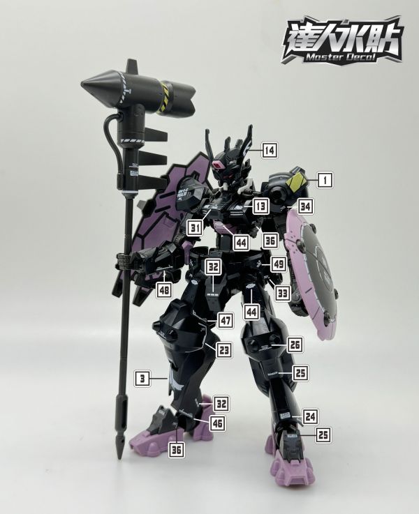 達人水貼 HG 1/144 情魔鋼彈 鐵血的孤兒 IBO 專用水貼 DLH109 達人水貼 HG 1/144 情魔鋼彈 鐵血的孤兒 IBO 專用水貼 DLH109