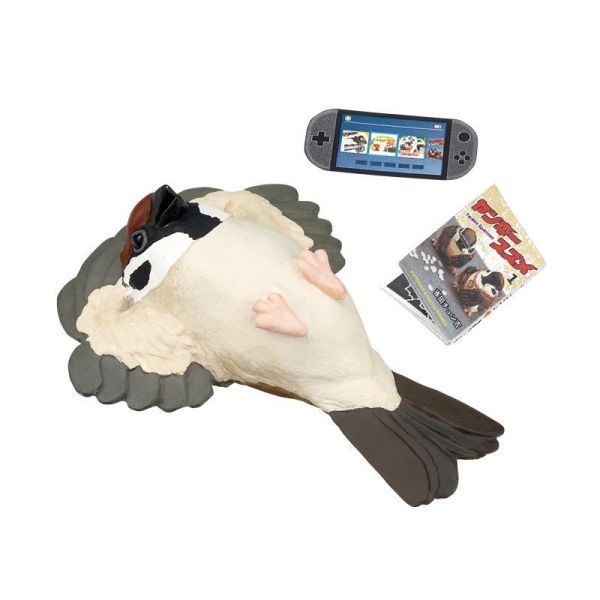 KITAN 轉蛋 扭蛋 小鳥的假期-懶惰麻雀 休閒 假日 麻雀 小鳥 公仔 動物 全4款 KITAN 轉蛋 扭蛋 小鳥的假期-懶惰麻雀 休閒 假日 麻雀 小鳥 公仔 動物 全4款