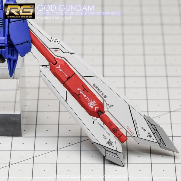 炎水貼 CHGOST RG 神威鋼彈 專用 水貼 CGRG25 炎水貼 CHGOST RG 神威鋼彈 專用 水貼 CGRG25