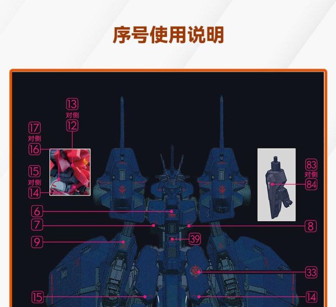 GUGU水貼 萬代 HG AOZ 里海澤專用水貼 GU-HP122 GUGU水貼 萬代 HG AOZ 里海澤專用水貼 GU-HP122