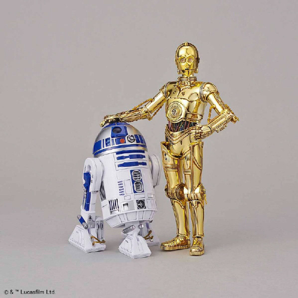 BANDAI 組裝模型 星際大戰系列 1/12 C3PO & R2D2 BANDAI 組裝模型 星際大戰系列 1/12 C3PO & R2D2