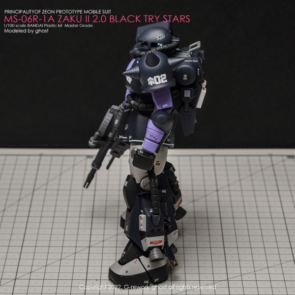 炎水貼 MG 1/100 黑色三星 薩克II ZAKUII 專用水貼 CGMG48 炎水貼 MG 1/100 黑色三星 薩克II ZAKUII 專用水貼 CGMG48