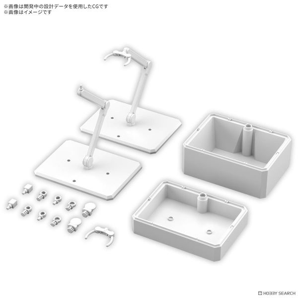 1月預購 BANDAI 可動展示架7＆配件盒[白色] 支架7 腳架 收納盒 BANDAI 可動展示架7＆配件盒[白色] 支架7 腳架 收納盒