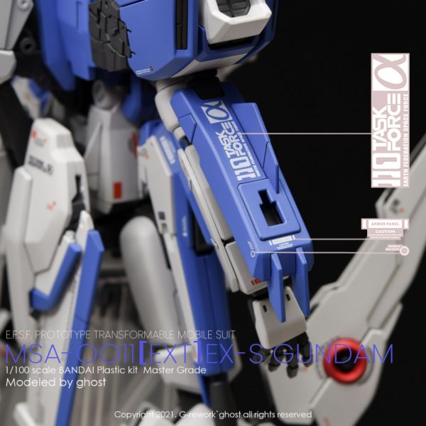 炎水貼 CHOST版 MG 1/100 EX-S 鋼彈 專用水貼 CGMG37 炎水貼 CHOST版 HG 1/144 梅薩 指揮官型 專用水貼 CGHG21