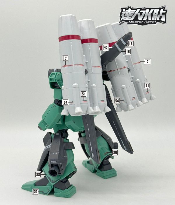 達人水貼 BANDAI HG 1/144 武裝強化型 傑剛 水貼 DLH148 達人水貼 BANDAI HG 1/144 武裝強化型 傑剛 水貼 DLH148