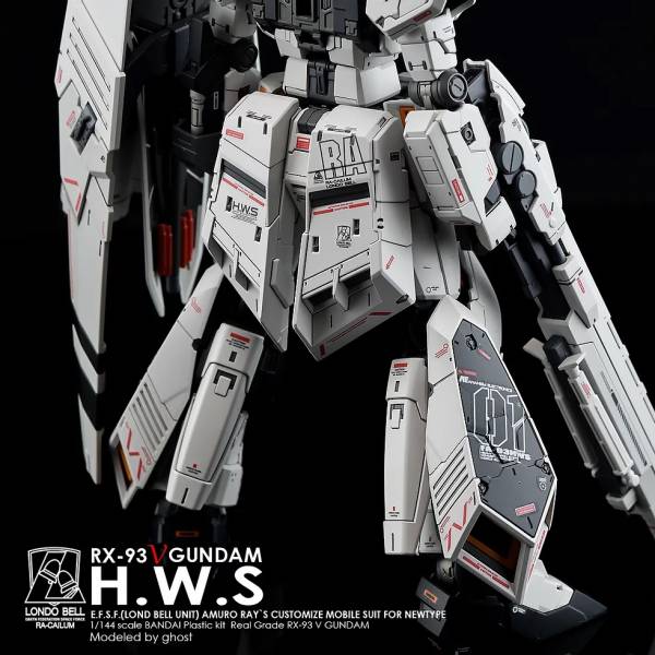  炎水貼 GHOST版 RG 1/144 RX-93 Nu GUNDAM Nu鋼彈 HWS 重裝備 專用水貼 模型水貼.鋼彈水貼.