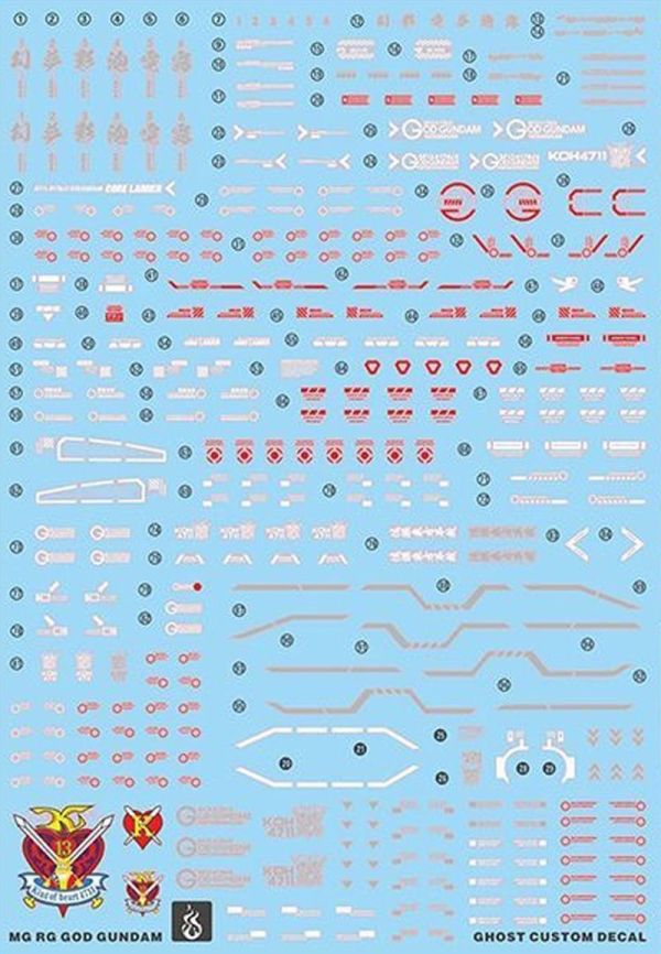 炎水貼 胖虎 放大版 神威鋼彈 阿神 鋼彈G 專用水貼 CGMG74 炎水貼 胖虎 放大版 神威鋼彈 阿神 鋼彈G 專用水貼 CGMG74