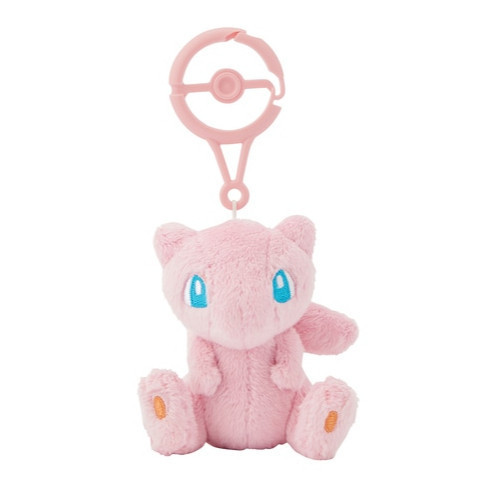 日本寶可夢中心-帶登山扣娃娃吊飾系列 夢幻 日本寶可夢中心-帶登山扣娃娃吊飾系列 夢幻