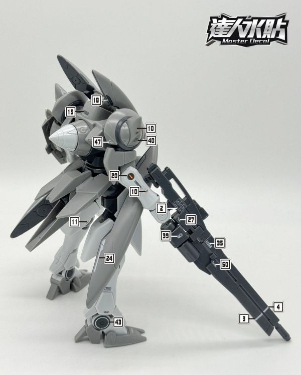 達人水貼 萬代 HG 1/144 GNX 厄運式 鋼彈00 專用水貼 DLH146 達人水貼 萬代 HG 1/144 GNX 厄運式 鋼彈00 專用水貼 DLH146