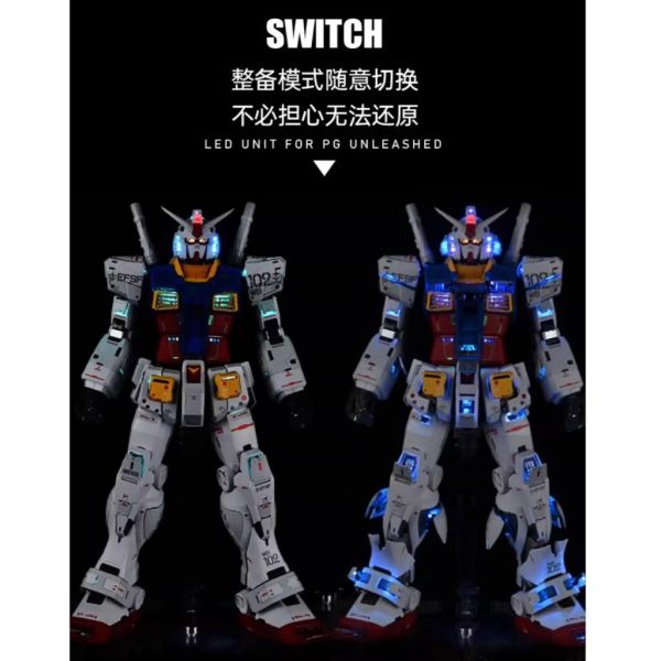 UA牌 獨角獸藝術工作室 1/60 PGU 元祖RX-78全身燈組 全身63處發光可遙控變色 UA牌 獨角獸藝術工作室 1/60 PGU 元祖RX-78全身燈組 全身63處發光可遙控變色