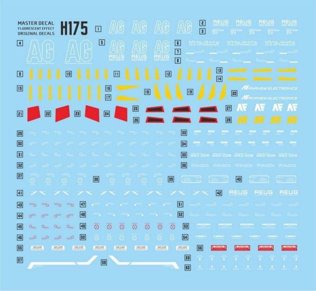 達人水貼 HGUC 1/144 ZII 專用水貼 #DLH175 達人水貼 HGUC 1/144 ZII 專用水貼 #DLH175