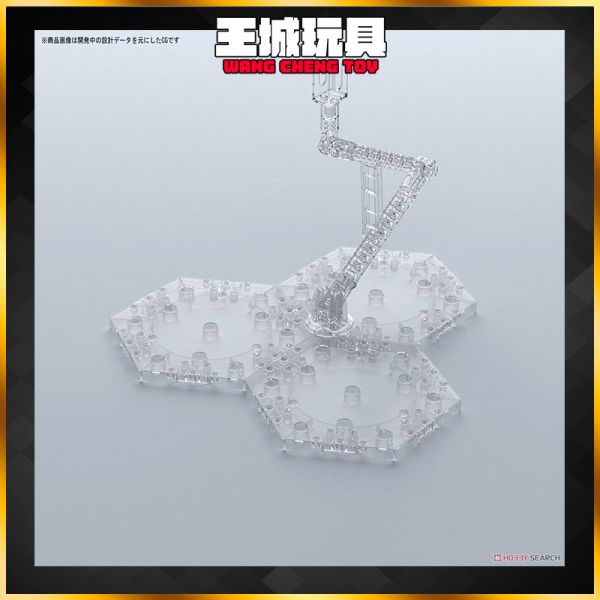 BANDAI 鋼彈1/100專用腳架 4 透明色 BANDAI 鋼彈1/100專用腳架 4 透明色