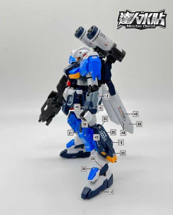 達人水貼  HG 吉萊裝甲標準型  鋼彈 模型 鋼普拉 專用水貼 DLH093 達人水貼  HG 吉萊裝甲標準型  鋼彈 模型 鋼普拉 專用水貼 DLH093